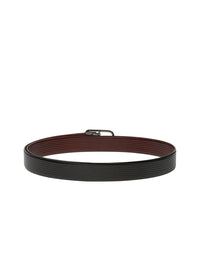 Teakwood Leathers Men Textured Leather Reversible Formal Belt