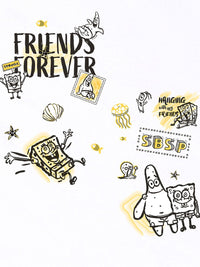 Bewakoof Men Graphic Printed Round Neck Pure Cotton Oversized Spongebob T-shirt