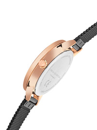 French Connection Women Embellished Dial & Stainless Steel Bracelet Style Straps Analogue Multi Function Watch