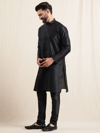 Anouk Mandarin Collar Straight Kurta With Pyjamas
