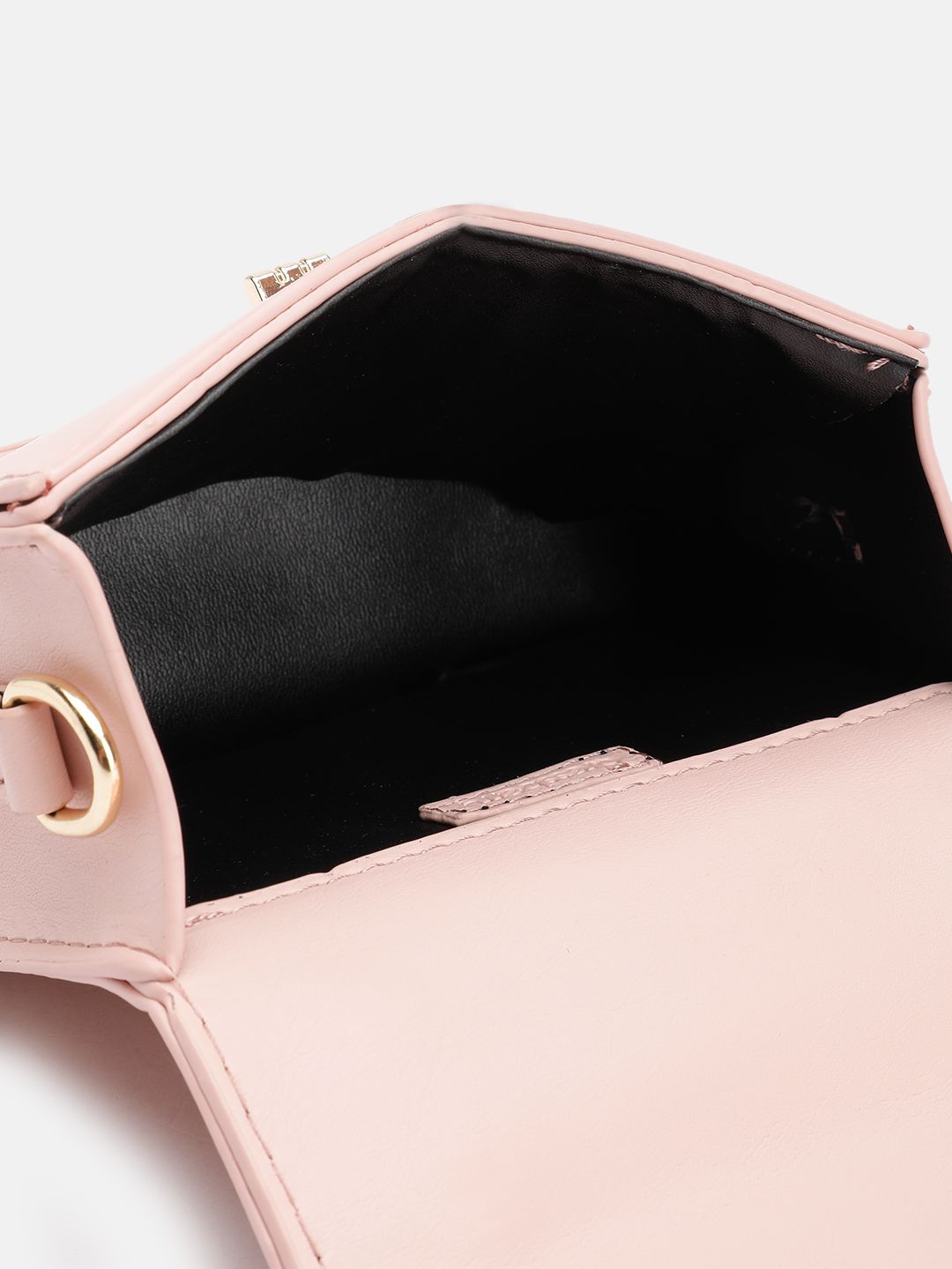 DressBerry Textured Structured Satchel Bag