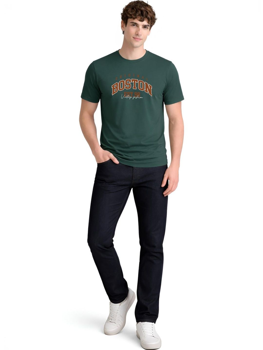 ADRO Men Typography Printed T-shirt