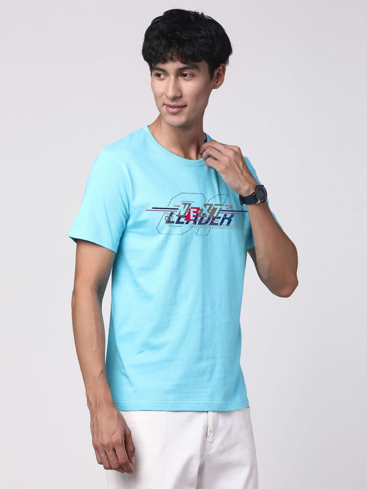 ADRO Men Graphic Printed Round Neck Cotton T-shirt