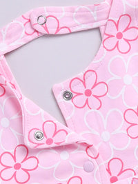 Moms Love Infant Girls Floral Print Pure Cotton Fit & Flare Dress