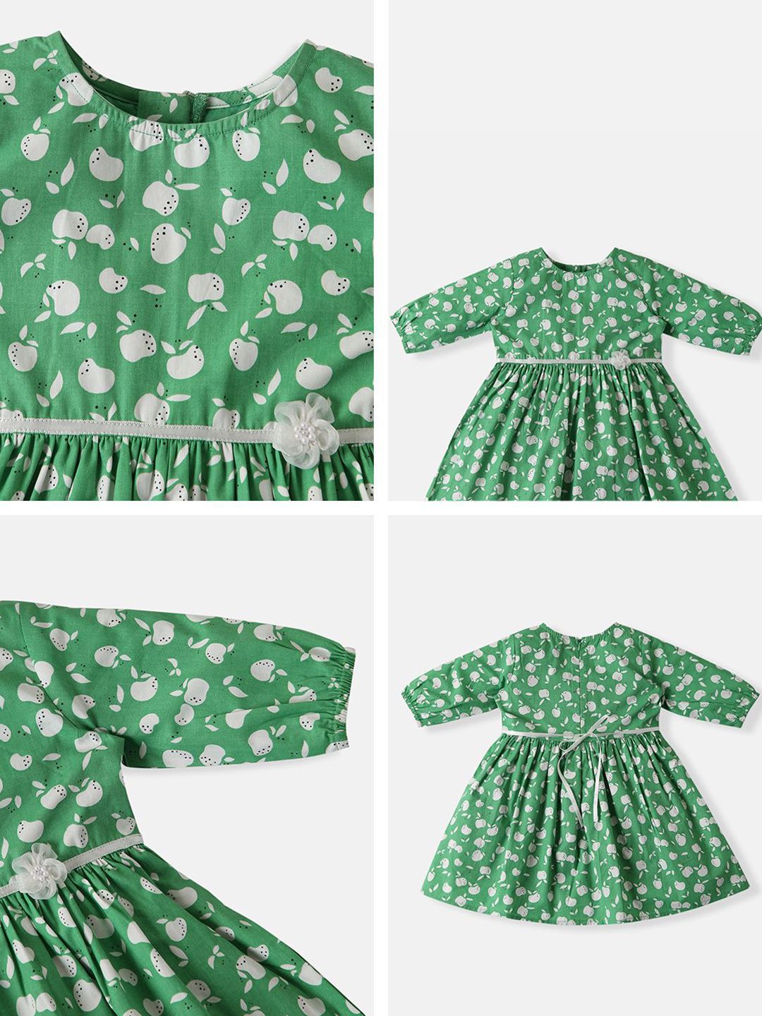 Nauti Nati Girls Soft Cotton Fruit Print Frock