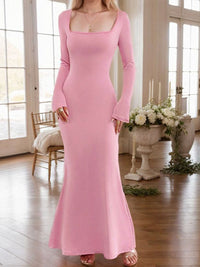 DressBerry Women Round Neck Maxi Dress