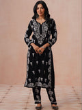 House of Chikankari Women Regular Chikankari Kurta with Trousers