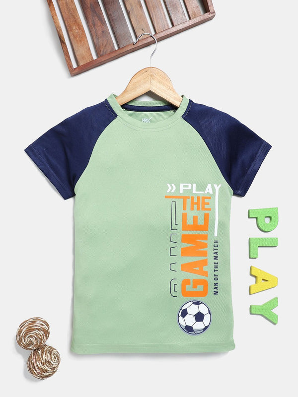 HRX by Hrithik Roshan Boys Typography Printed T-shirt