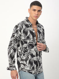 VASTRADO Men Classic Slim Fit Floral Printed Casual Shirt