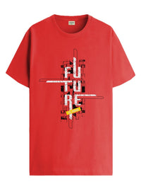 ADRO Men Graphic Printed Round Neck Cotton T-shirt