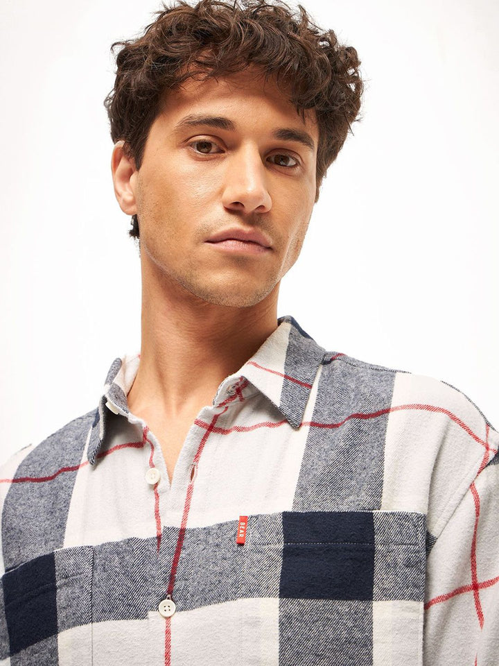 THE BEAR HOUSE Men Opaque Checked Casual Shirt