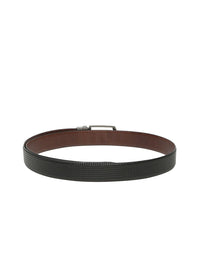 Teakwood Leathers Men Textured Leather Reversible Formal Belt