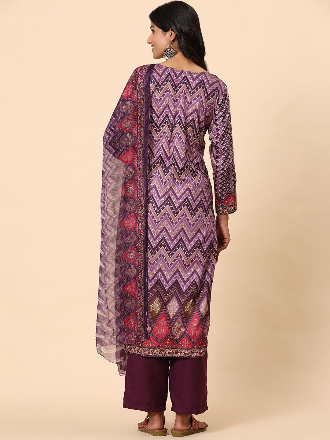 Mamicha Women Floral Printed Regular Pure Cotton Kurta with Palazzos & With Dupatta