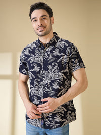 Being Human Men Slim Fit Floral Opaque Printed Casual Shirt