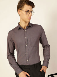 Thomas Scott Men Smart Spread Collar Pinstripes Striped Cotton Formal Shirt