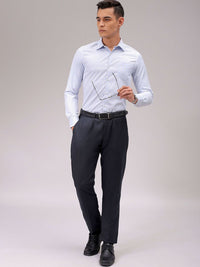 The Indian Garage Co. X Luxe Men Cutaway Collar Checked Slim Fit Formal Shirt