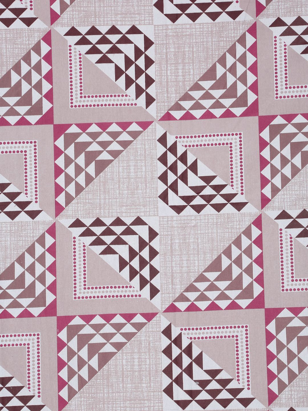 Myntra Elegant Homes Pink Printed Pure Cotton 400TC Fitted King Bedsheet Set 2.5 x 2.25m