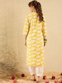 Indo Era Women Yoke Design Flared Sleeves Kurta