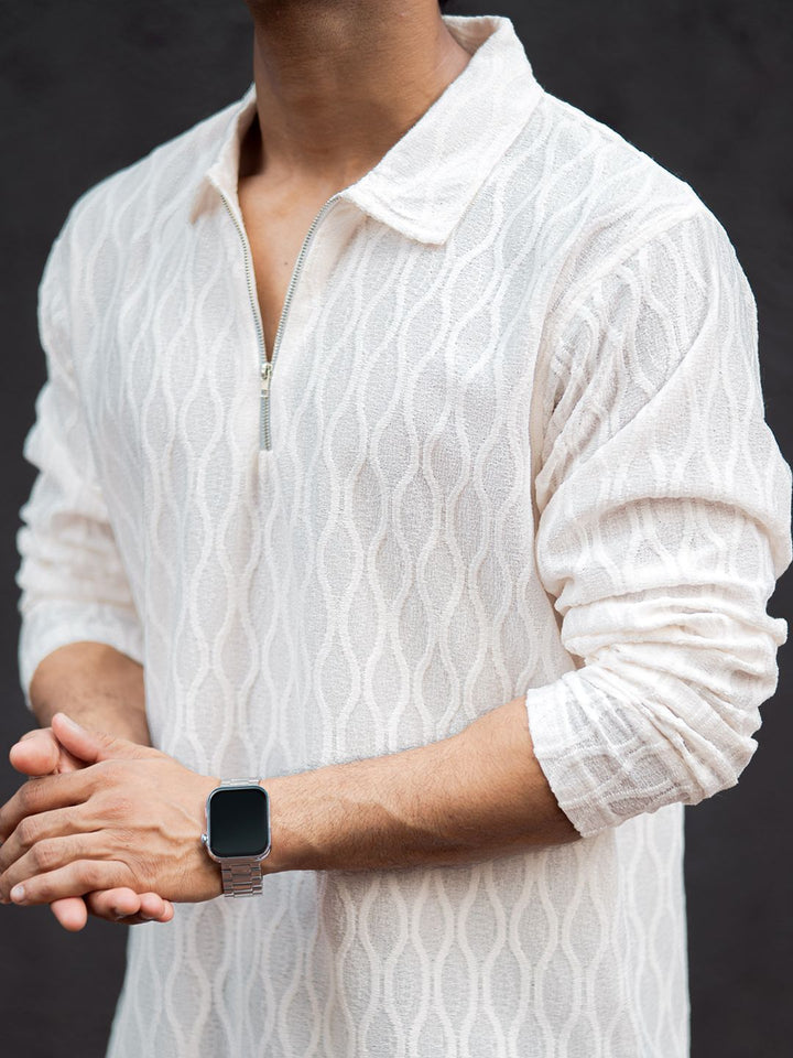 Powerlook Men Semi Sheer Casual T-Shirt