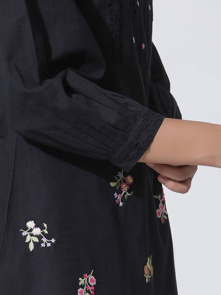 W Floral Print Cotton Top