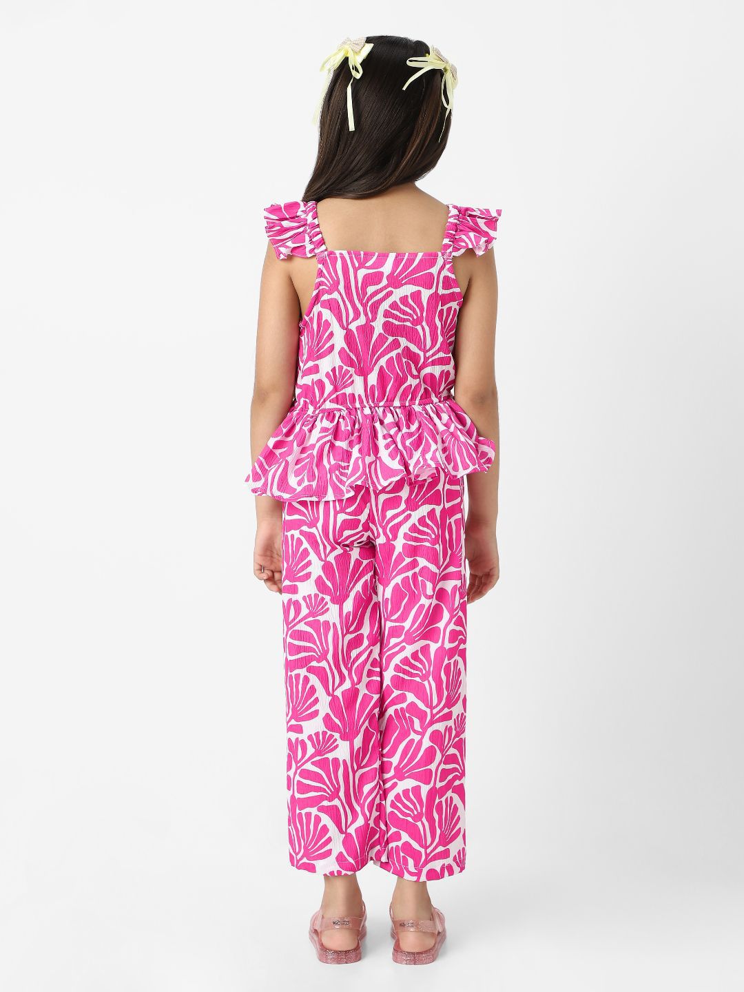 Nauti Nati Girls Printed Top with Palazzos