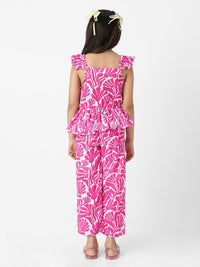 Nauti Nati Girls Printed Top with Palazzos