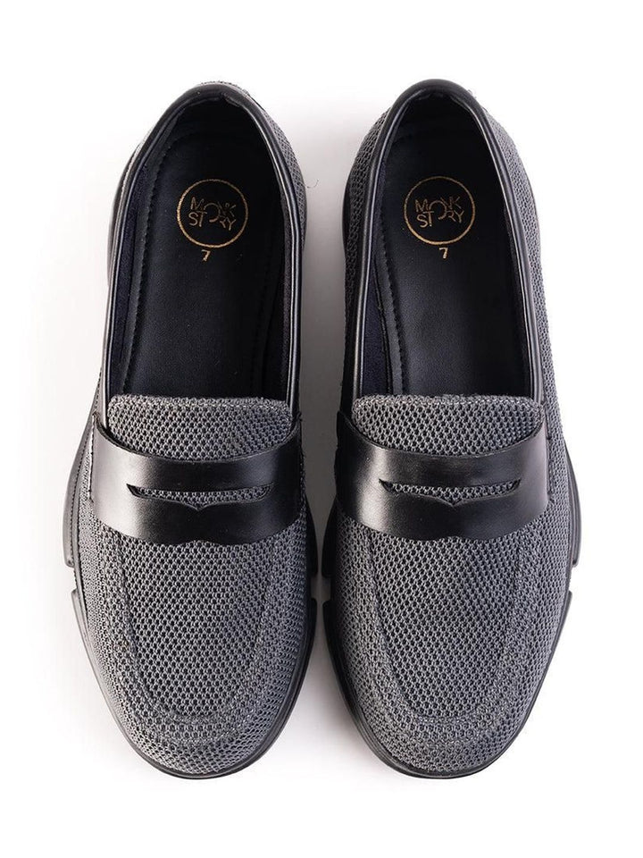 MONKSTORY Graviti Lift Lelaki Bertekstur Ringan Loafers Mesh Selesa Tertinggi
