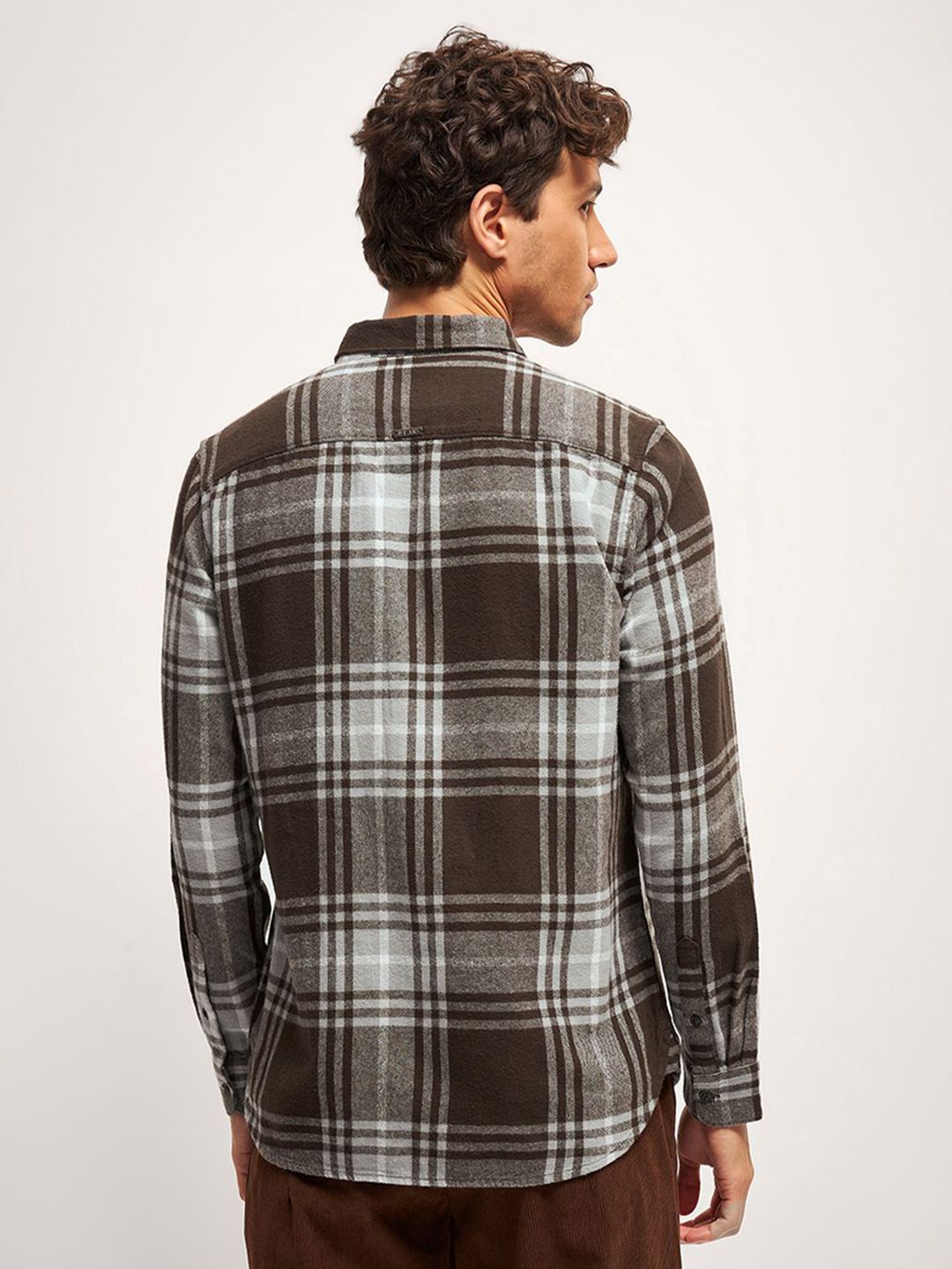 THE BEAR HOUSE Men Slim Fit Tartan Checks Opaque Checked Casual Shirt
