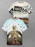 HELLCAT Boys Pack Of 2 Graphic Printed Round Neck T-shirts