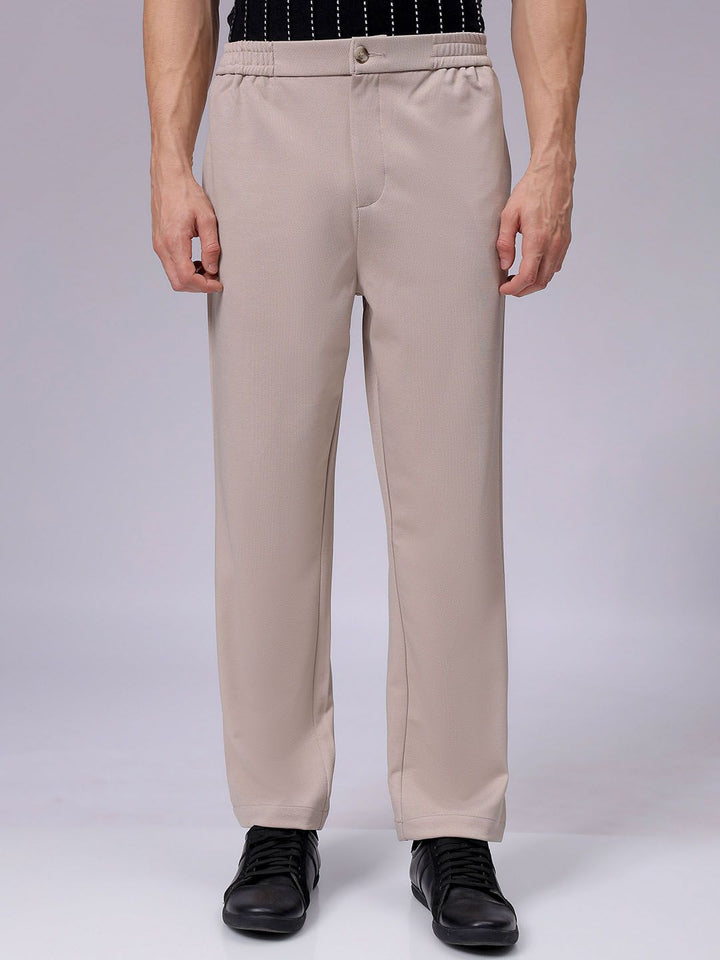The Indian Garage Co Men Regular Fit Chinos Trousers