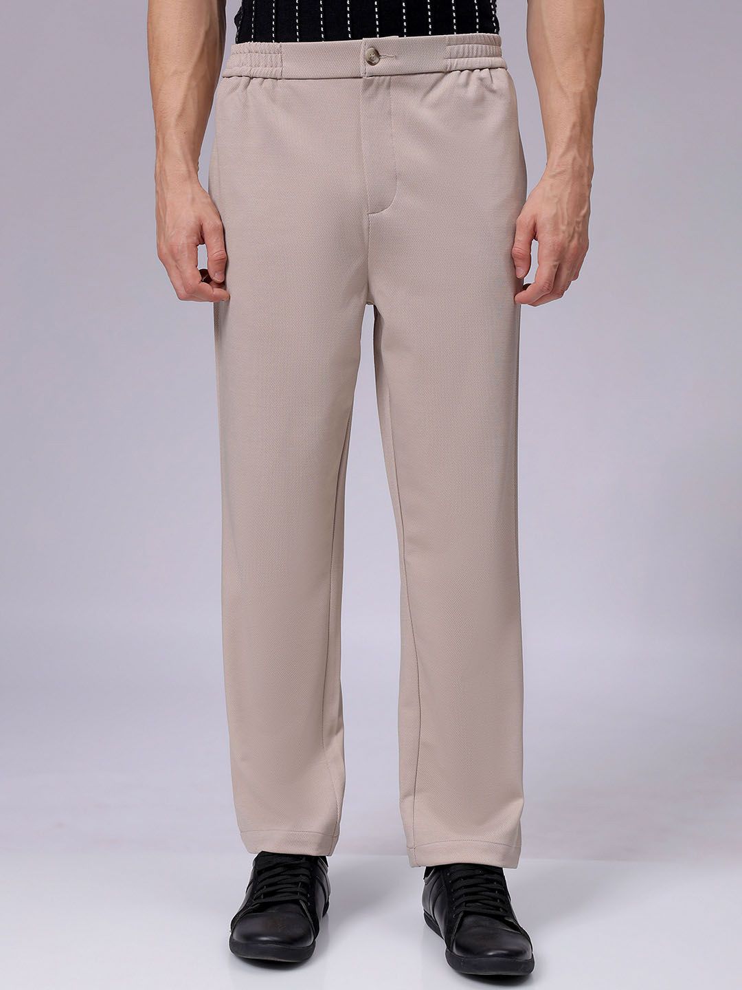 The Indian Garage Co Men Regular Fit Chinos Trousers