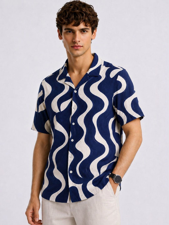 ADRO Men Relaxed Printed Casual Shirt