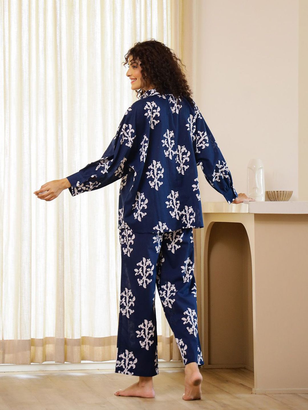 SANSKRUTIHOMES Women Printed Night suit