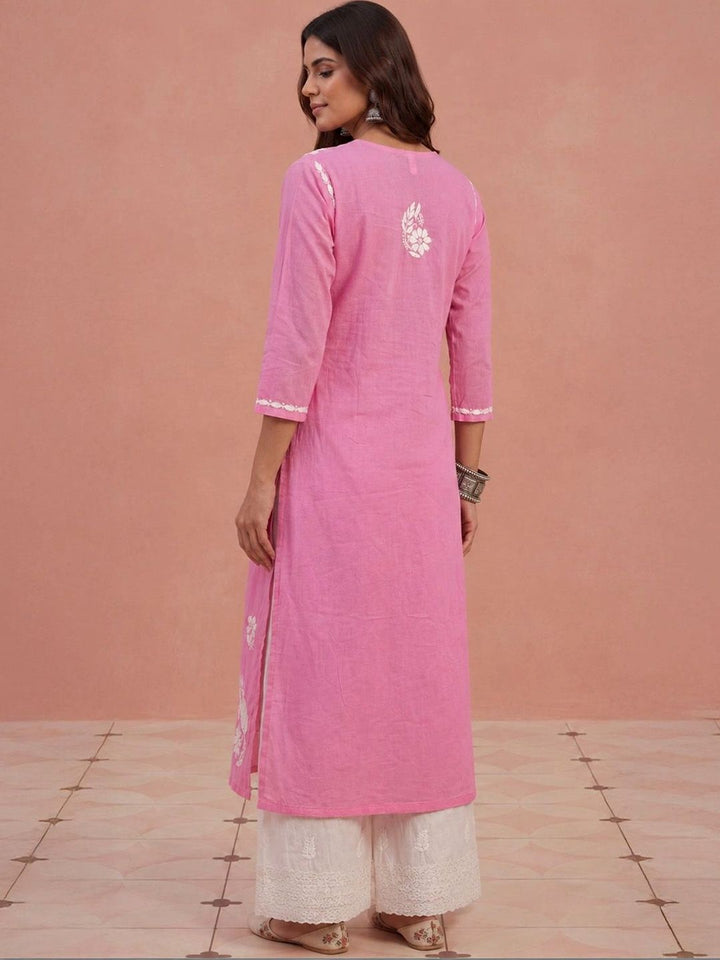 House of Chikankari Women Ethnic Motifs Embroidered Chikankari Kurta