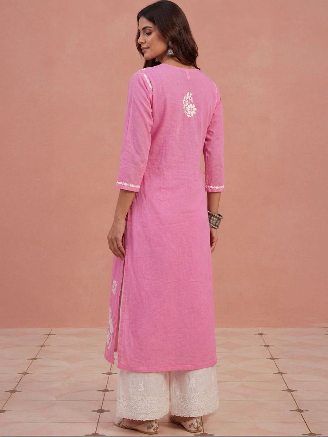 House of Chikankari Women Ethnic Motifs Embroidered Chikankari Kurta