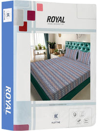 KLOTTHE Ungu 300 TC Cadar King dengan 2 Sarung Bantal