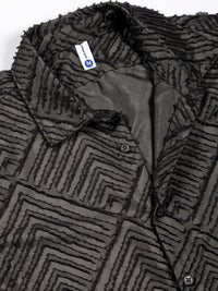 Thomas Scott Men Premium Spread Collar Textured Solid Slim Fit Casual Shirt