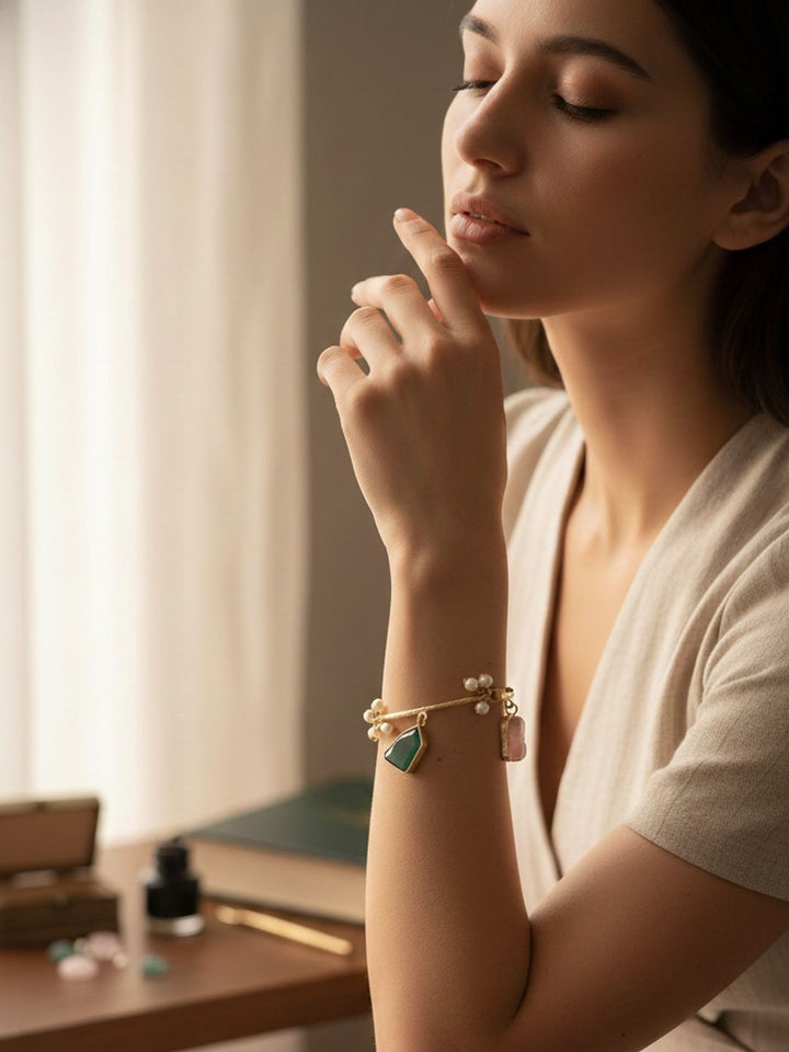 Gelang Pesona Bersalut Emas PANASH Wanita Loyang
