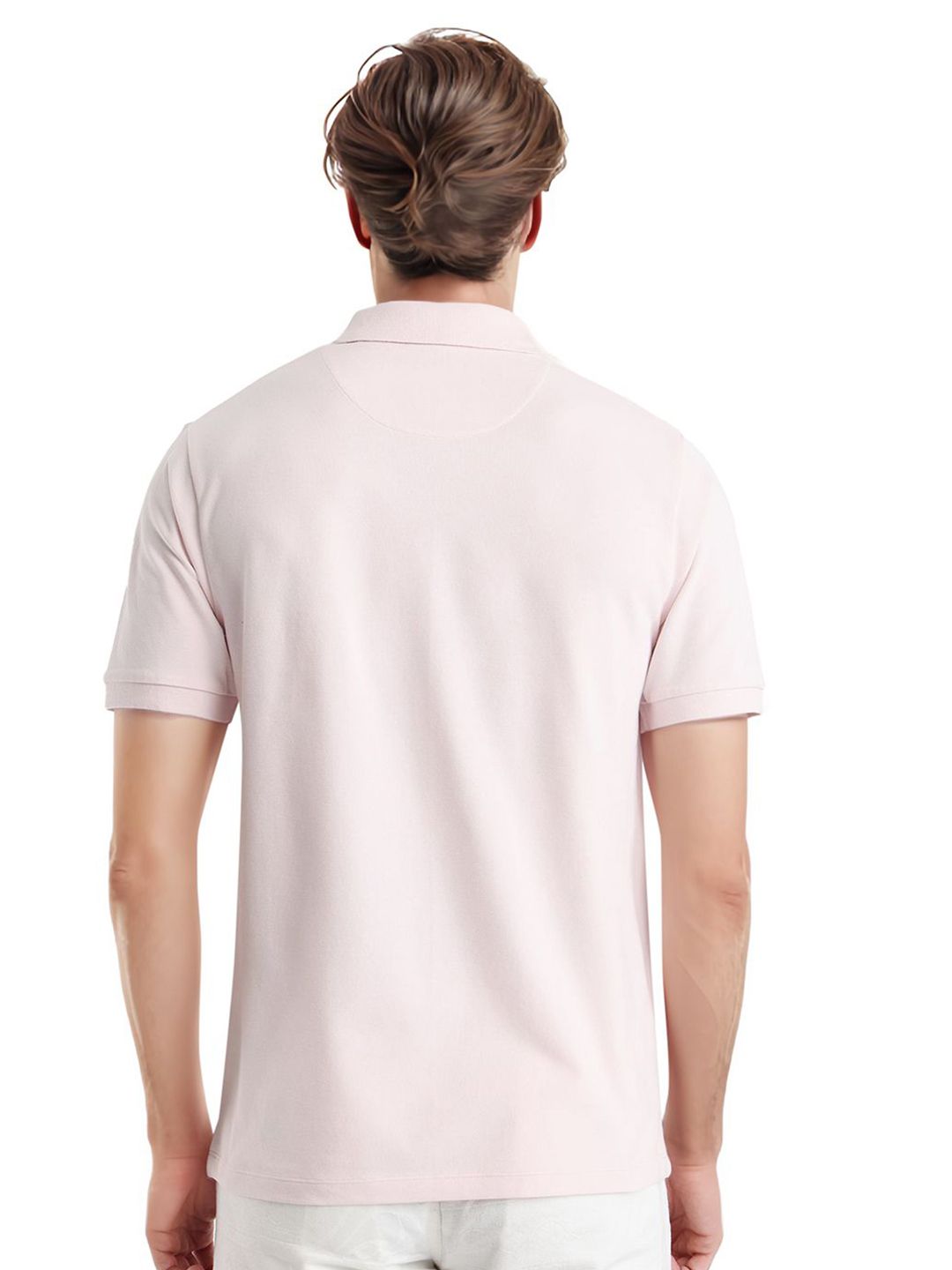RARE RABBIT Men Typography Printed Polo Collar Cotton T-shirt