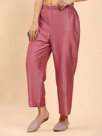 Mamicha Women Mauve Elegance Unstitched Classic Kurta Set with Dupatta