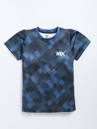 HRX by Hrithik Roshan Boys Checked Geometric T-shirt