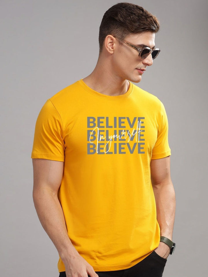 ADRO Men Pack of 3 Typography Printed Round Neck Cotton T-shirts