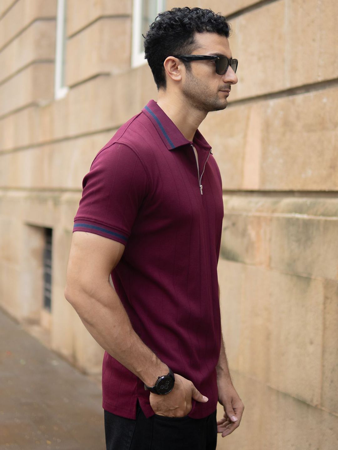 Powerlook Men Polo Collar T-shirt