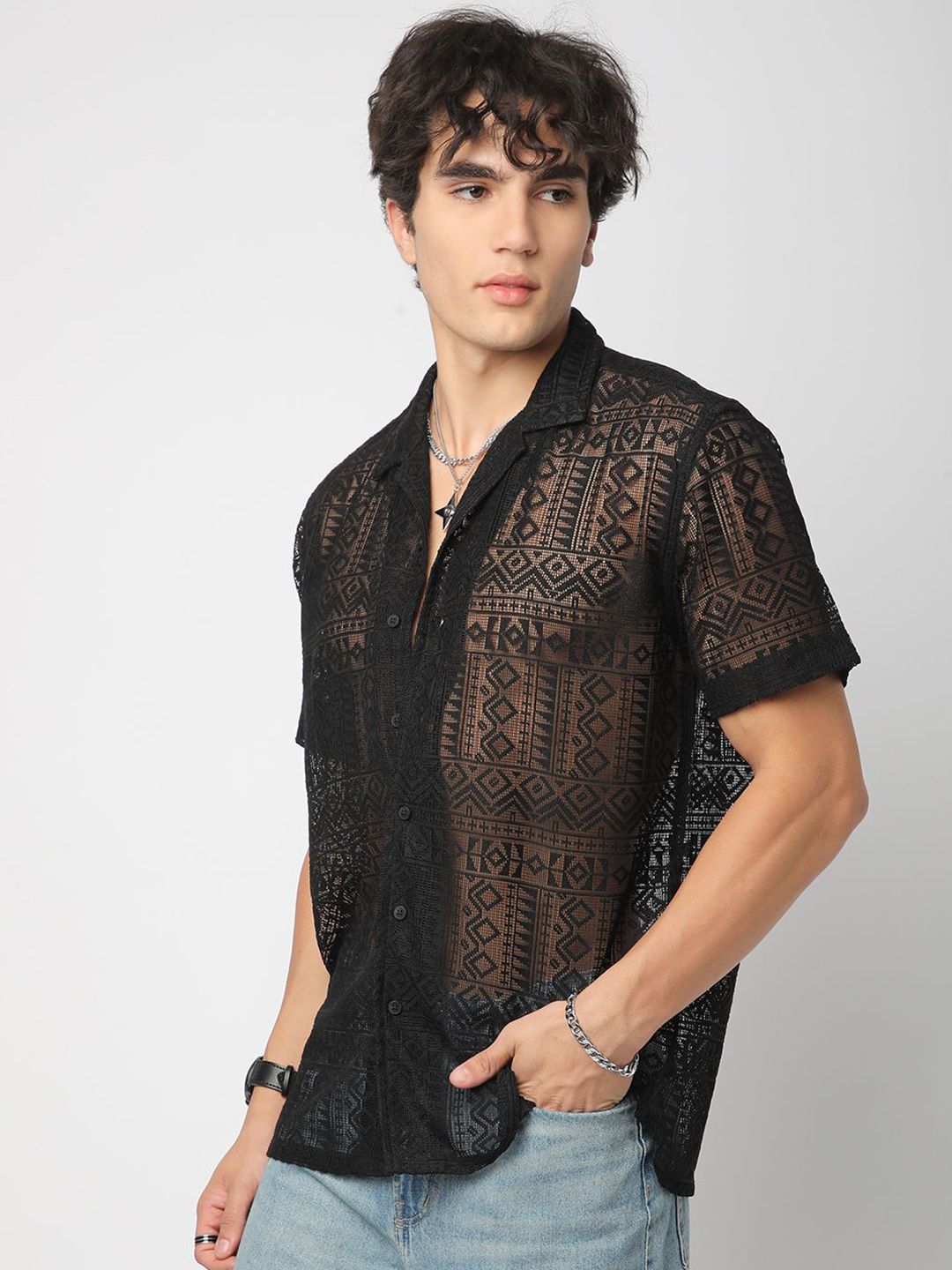 VASTRADO Men Classic Tartan Checks Opaque Casual Shirt
