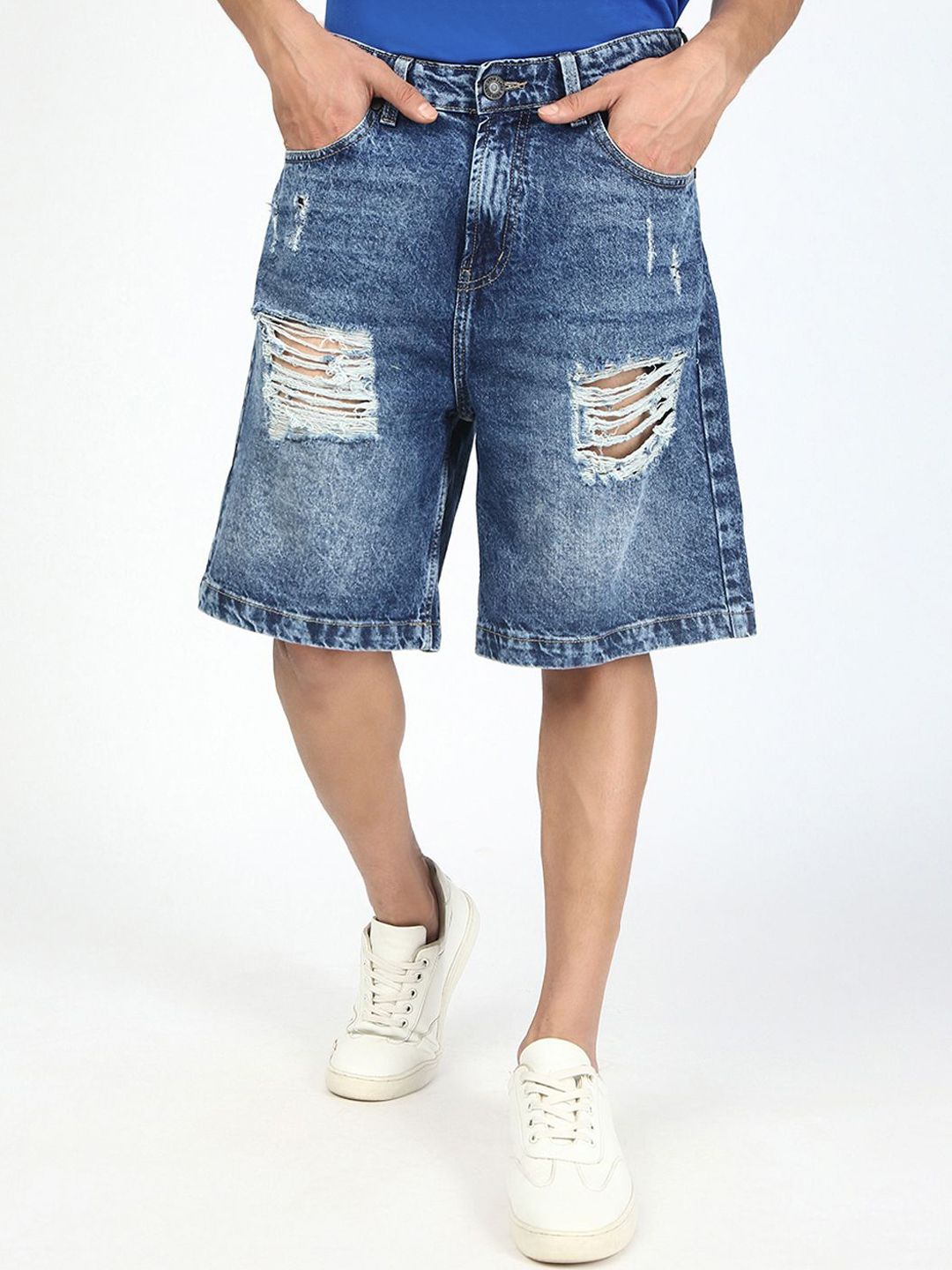 Bene Kleed Men Baggy Fit Denim Shorts