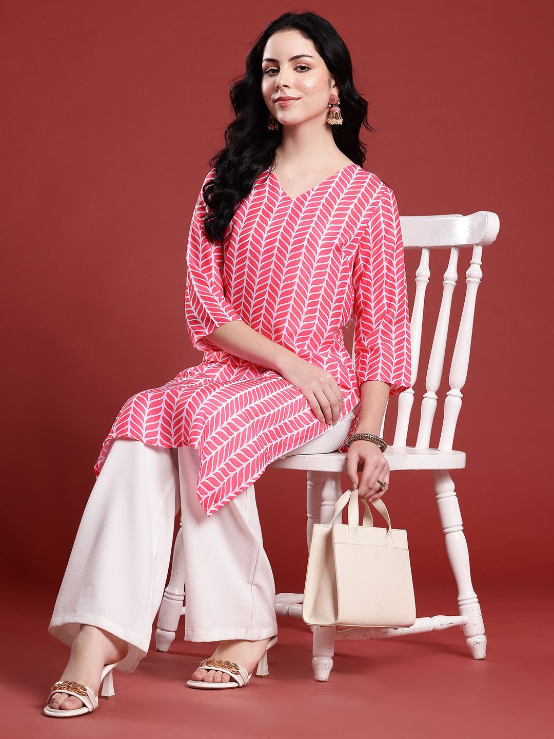 Anouk Printed Straight Kurta