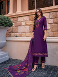Varanga Women Floral Embroidered Regular Thread Work Kurta with Trousers & With Dupatta