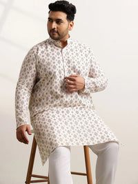 SOJANYA PLUS Men Printed Regular Pure Cotton Kurta with Pyjamas