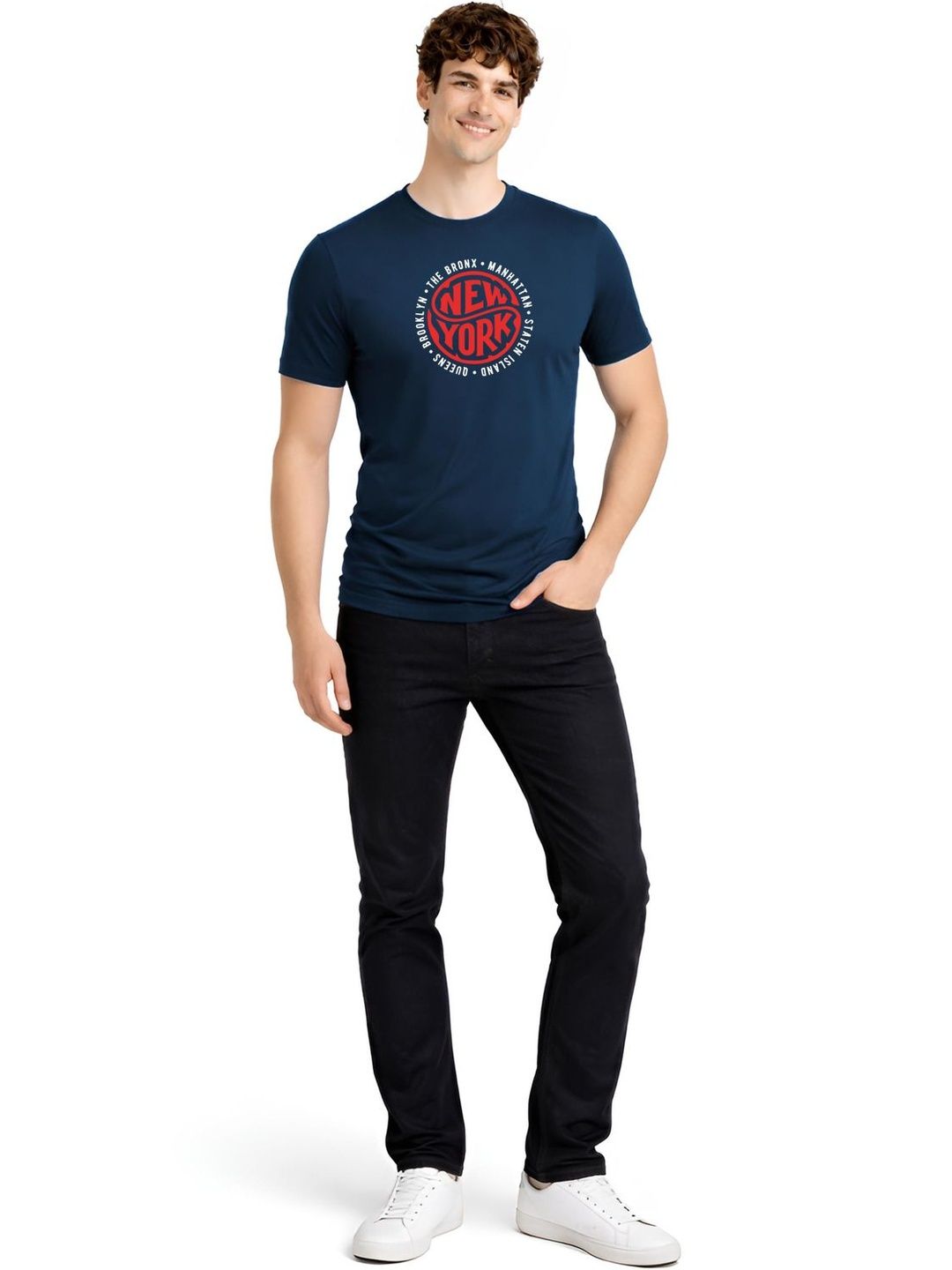 ADRO Men Typography Printed T-shirt