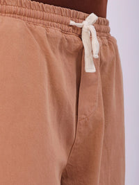 The Indian Garage Co Men Baggy Fit Cotton Elasticated Waist Jeans